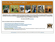 Tablet Screenshot of kyadventures.com